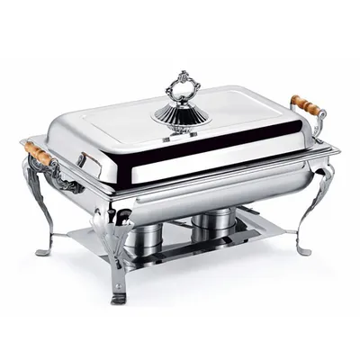 Produktbild von Chafing Dish Ohřívač potravin Nerezová ocel Ohřívání 8 Qt Catering Chafer Plná Chafing Dish-Silver Buffet Chafer