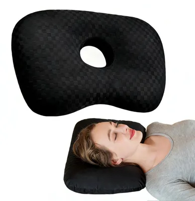 Image de Omgoods - Coussin en forme de beignet pour piercing aux oreilles, avec rembourrage confortable