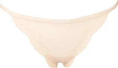 Zdjęcie produktu dla Figi damskie CK CALVIN KLEIN bielizna artykuł QF1690O, SHB Sheer blush, S, Elasthan 28%,Nylon 72%