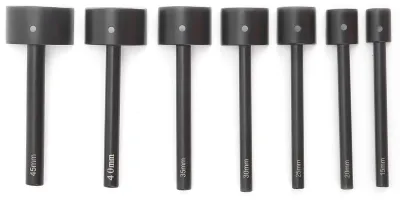 Productafbeelding van Pons U-vormig - Halvemaan Perforator 15mm-45mm - Kantensnijder Gereedschap - Antisliphandgreep - Scherpe Rand - Geschikt voor Leerbewerking