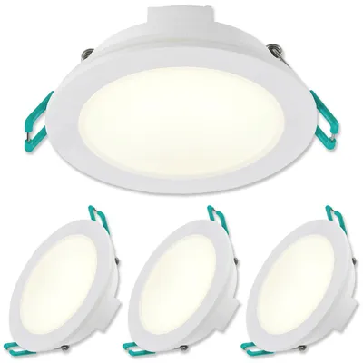 Produktbild von SYLVANIA LED Einbaustrahler 230V | 3er Pack | Warmweiß | LED Spots Ø 68 mm | 100° Abstrahlwinkel | Deckenspots für Wohnzimmer, Badezimmer, Küche