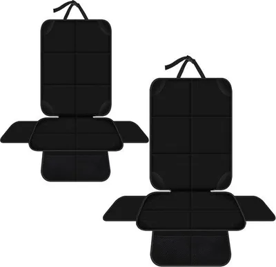 Productafbeelding van Alfheim Kinderstoelonderlegger Auto, 2 Stuks Stoelbeschermers voor Kinderzitje | ISOFIX-Compatibele Autostoelbeschermer met Zijbeschermi
