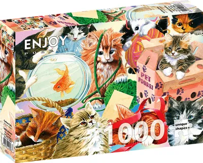 Immagine prodotto di Puzzle 1000 pezzi Enjoy – Curious Cats