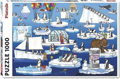 Zdjęcie produktu dla Piatnik Puzzle 1000 elementów Gunga Życie na Antarktydzie