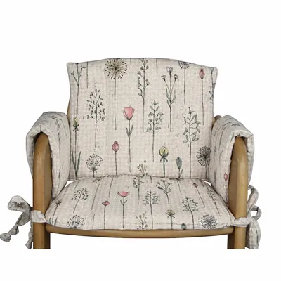 Produktbild von Sitzkissen Sitzverkleinerer Blumen beige für HerlagTreppenhochstuhl
