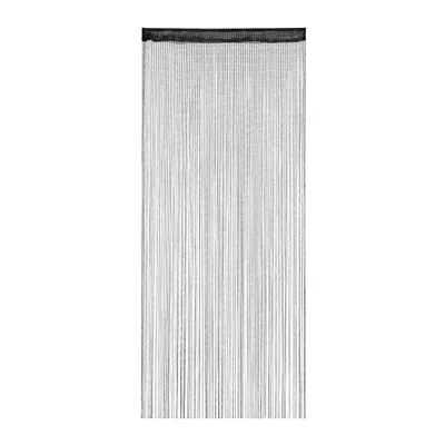 Produktbild von relaxdays Fadenvorhang Glitzer schwarz