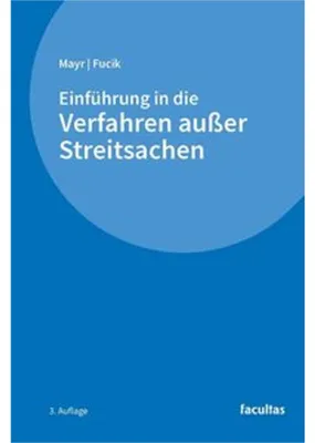 Obrázok produktu pre Einführung in die Verfahren außer Streitsachen