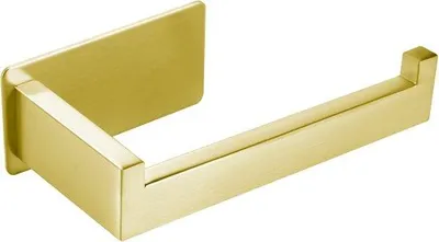 Imagen del producto de Soporte para papel higiénico Ibzenoa® de acero inoxidable, acabado mate, autoadhesivo, para baño y cocina, montaje sin herramientas, para 1 rollo