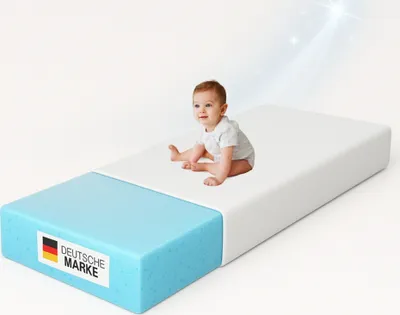 Produktbild von Arensberger Kindermatratze Babymatratze NORA | 70x140cm | Bezug waschbar & abnehmbar | punktelastischer Gelschaum | Jugendmatratze, allergikerfreundlich premium Bezug