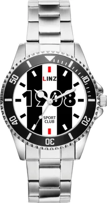Produktbild von KIESENBERG Herrenuhr Armbanduhr Lask Linz Geschenk Fan Artikel Zubehör Fanartikel Analog Quartz Uhr 20230001