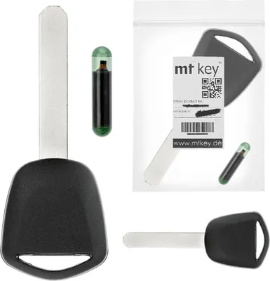 Produktbild von MT-KEY Auto Zünd Schlüssel Rohling HON66 + ID8E Transponder kompatibel mit Honda Accord VII 06-08 Fit 07-08 FR-V Modpf Ab 07 Jazz III Ge 06-08 Legend IV Kb1 Ab 07 S2000 Ap1 06-09 Stepwgn 05-09