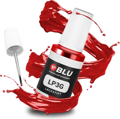 Produktbild von BLU Auto Lackstift Rot kompatibel für Volkswagen LP3G Flashrot | Auto Lack Reparatur Ausbesserungslack