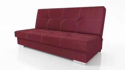 Produktbild von Axel Schlafsofa Modernes 3-Sitzer Sofa mit Schlaffunktion und Bettkasten, Rotwein