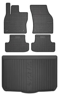 Obrázok produktu pre Gumové autokoberce SolidPRO + vaňa kufra DryZone pre: Audi Q2 2016-2026 SUV 5 ks