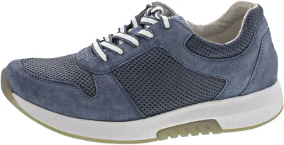 Produktbild von Gabor Comfort Damen sportlicher Schnürer in Blau, Größe 6