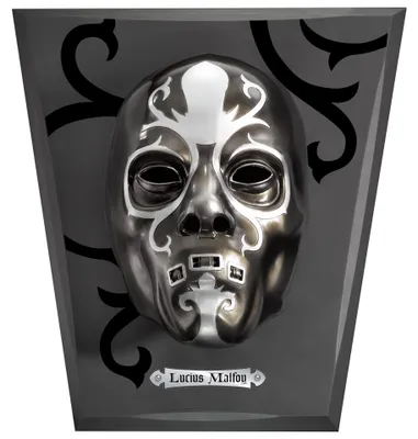 Todesesser-Maske Lucius Malfoy, Harz, mit Sockel