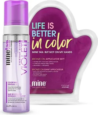 Obrázok produktu pre MineTan Violet Gradual Tan Pianka 200ml + Rękawica