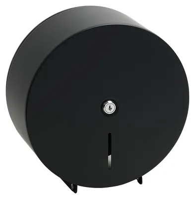 Produktbild von Bemeta Hotel-Toilettenpapierspender, Trommeldurchmesser 260 mm, schwarz