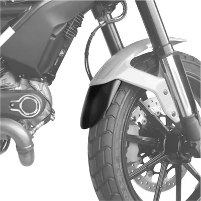 Produktbild von Puig Ducati Scrambler Icon 15 Vorderradkotflügelverlängerung Schwarz  Schwarz One Size