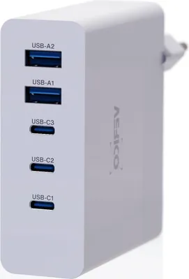 Image de Verico Ladegerät MOJO GaN 140W PD, 5-Port (USB-A & USB-C) WH retail