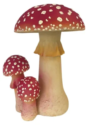 Produktbild von Dekofigur Fliegenpilz 33 x 25 cm rot/creme