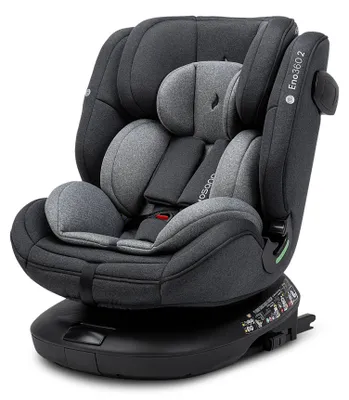 Produktbild von Osann Eno360 2, Kindersitz 360 drehbar mit Isofix 40-150 cm, Reboarder mit Isofix und Top-Tether – Dark Grey Melange