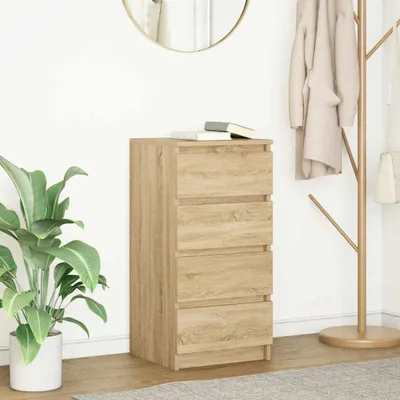 Zdjęcie produktu dla vidaXL Kredens dąb sonoma 37,5x35x76 cm Materiał drewnopochodny