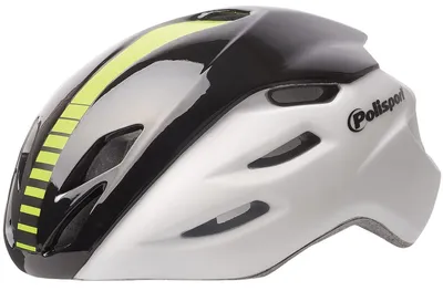 Obrázok produktu pre Cyklistická prilba Polisport Aero-R Medium 55-58 cm - White Matt / Bright Black / Yellow Fluorine