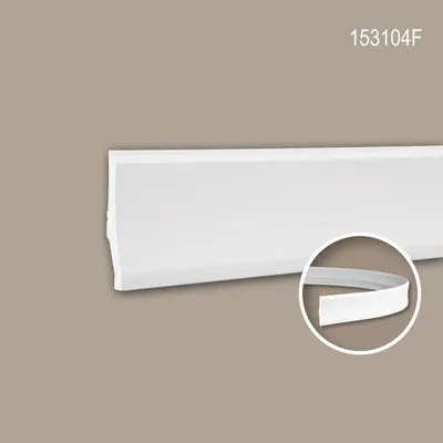 Produktbild von PROFHOME 153104F flexible Sockelleiste Fußleiste Stuckleiste 2 m