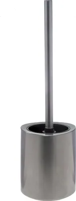 Produktbild von Spirella WC Bürste Klobürste Toilettenbürste "Loft" mit hygienischem Behälter Edelstahl Silber