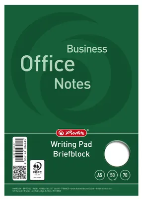 Zdjęcie produktu dla LANDR Briefblock "Business Office Notes", DIN A5, blanko