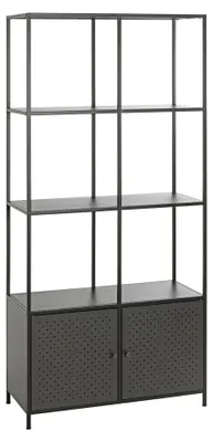 Produktbild von Haku Regal schwarz B80 x H177 x T35 cm