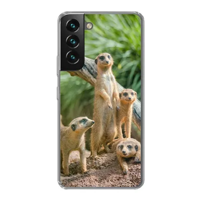 Produktbild von MuchoWow® Handyhülle Schutzhülle Hülle für Samsung Galaxy S22 Plus Familie - Tiere - Erdmännchen Silikon Softcase Handy Hülle - Schutzabdeckung