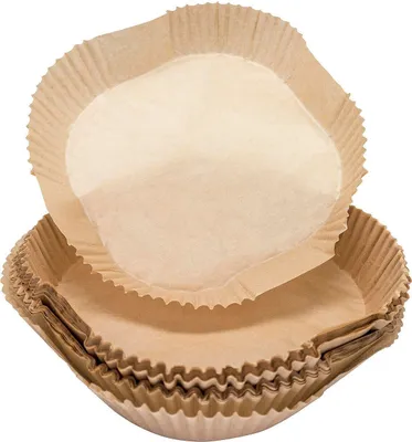 Produktbild von Nerthus Einweg-Backpapier für Heißluftfritteusen - 20x20 cm, 100 Stück - Universal Backblech Einlage für fettfreies Kochen