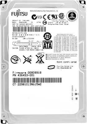 Produktbild von Festplatte Fujitsu 60Gb MHW2060BH 8Mb Cache 5400Rpm Sata 2.5''