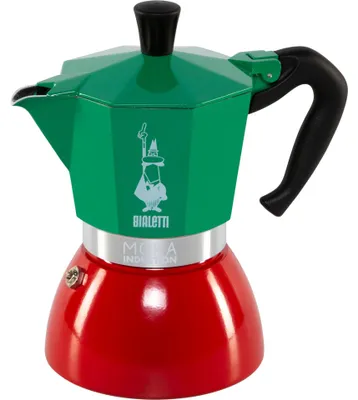 Zdjęcie produktu dla Ekspres do kawy Bialetti Moka Italia, nowa wersja, 6 filiżanek