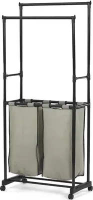 Obrázek produktu pro Autronic Věšák s košem na prádlo GD-176 BK