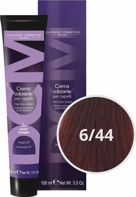 Produktbild von Diapason Haarfarbe Diapason Color Hair Color Cream 6/44 Dark Intense Mahagony Browm