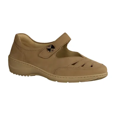 Produktbild von Waldläufer Henni 607309-094 Ballerina bequem, Leder, Beige, Damen, NEU - Damenschuhe Bequeme Ballerina / Slipper, Beige, leder 