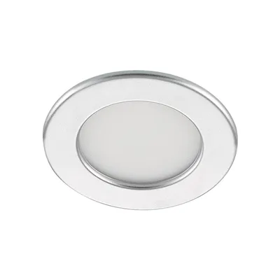 Produktbild von Prios LED-Einbaulampe Cadance, silber, 12 cm, CCT, IP44
