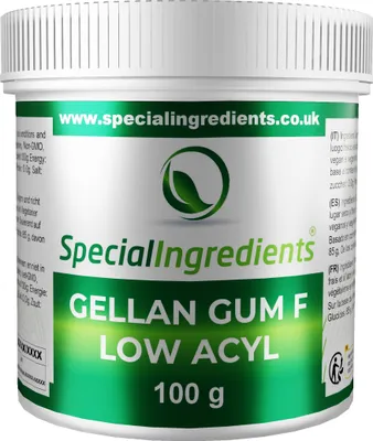 Produktbild von Special Ingredients Gellan Gum-Pulver Typ-F 100 g - Low Acyl Geliermittel, Verdickungsmittel, Vegan, Lebensmittelqualität