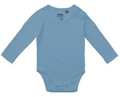 Productafbeelding van trale romper voor baby, lang袖, model LT5917 (68) (Olieblauw, licht verkleurd)