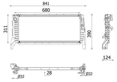 Produktbild von MAHLE CR 2749 000P Kühler Wasserkühler Motorkühler für BMW 1 Schrägheck (F40) X1 (F48) 2 Active Tourer (F45) 2 Gran Tourer (F46) 2 Gran Coupe (F44) X2