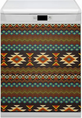 Produktbild von Magnet Folie für Geschirrspüler Küche Magnetmatte 60x80 cm  Dekor Geschirrspüle  - Ethnisches Muster