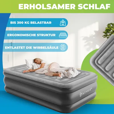 Produktbild von KESSER® Aufblasbare Matratze Luftbett mit integrierter elektrischer Pumpe, inkl. Aufbewahrungstasche