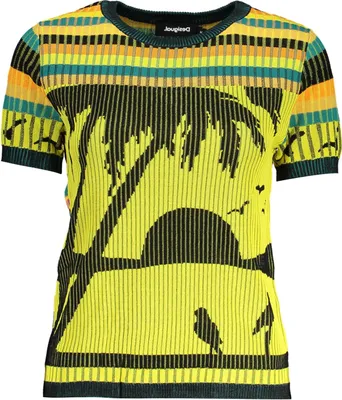Immagine prodotto di Desigual T-shirt manica corta collo rotondo dettagli a contrasto logo 8018 : Taglia - M Taglia: M