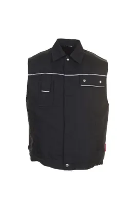 Produktbild von Größe M Herren Planam Canvas 320 Weste schwarz Modell 2164