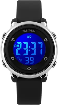 Produktbild von Kinder Uhren Digital Outdoor Sport 50M Wasserdicht Uhr Militär 12H/24H Zeit Farbe LED Licht Plastik Uhren mit Silikon Band Multifunktion Armbanduhr