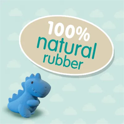 Produktbild von SES CREATIVE Badespielzeug Dinosaurier T-Rex blau 12cm Naturkautschuk