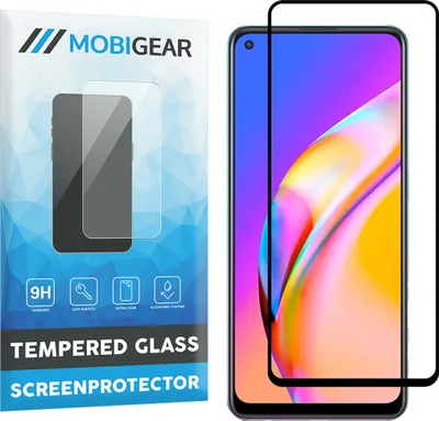 Produktbild von Mobigear Premium  OPPO A94 5G Panzerglas Gehärtetes Glas Displayschutz - Hüllenfreundlich - Schwarz